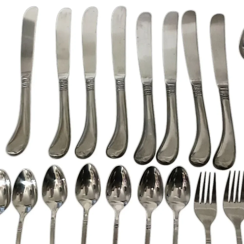44 Stanley Roberts Flatware SRB 140 Rogers MCM Stainless Steel Mixed Pieces Vtg.